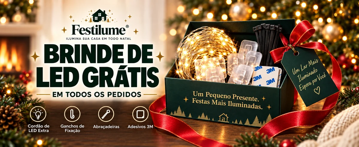 Brinde de LED grátis em todos os pedidos